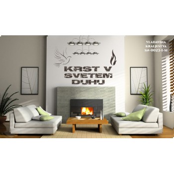 Stenska nalepka: Krst v Svetem Duhu